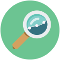 What is Sustainability Magnify Glass Icon